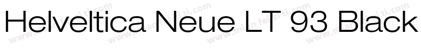 Helveltica Neue LT 93 Black Ex字体转换